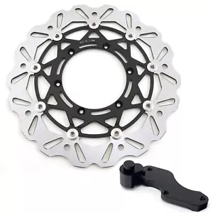 Supermoto Oversize Brake Rotor 320mm + Bracket for Suzuki RM125 DRZ400E DRZ400S - Picture 1 of 10