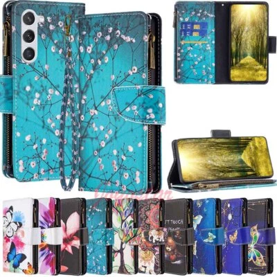 For Samsung S24 Plus S23 S22 S21 S20 S10 S9 Wallet Card Stand Leather Case Cover - Image 1 of 4