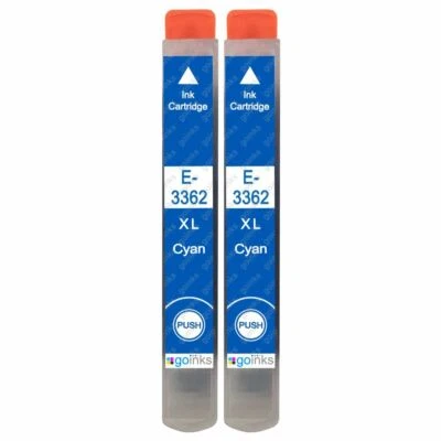 2 Cyan Tintenpatronen für Epson Expression Premium XP-530, XP-635, XP-7100 - Bild 1 von 4