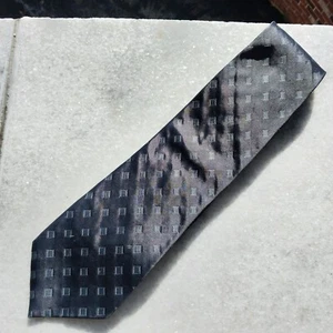 BANANA REPUBLIC Formal Gray Blue Men's Neck Tie 100% Silk Made in Italy - Picture 1 of 6
