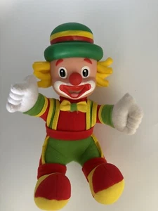 Patati Patata Plüsch Clown Vinyl Kopf Puppe rot gelb grün brasilianisch - Bild 1 von 5