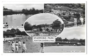 Stamford Park, Ashton Under Lyne - Postkarte - verschickt 1962 - Abel Heywood - Bild 1 von 2