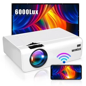 Vidéoprojecteur WIMIUS K2 Full HD WiFi Home Cinéma Portable LED 6000 Lumens - Photo 1/6