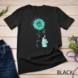 Camiseta unisex Elephant Faith Hope Fight Love Cervical Cancer Awareness - Imagen 1 de 16