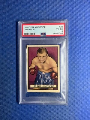 1951 Topps Ringside Boxing #20 JOE BAKSI Heavyweight PSA 4 - Image 1 of 2