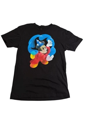 Camiseta Walt Disney Imagineering Exclusiva Hechicero Mickey Adulto Unisex Pequeña Negra Foto 1 de 4