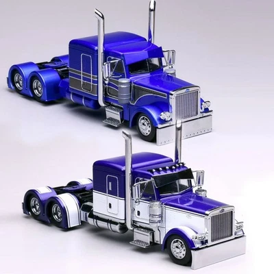 收藏品 1/64 比例 Peterbilt 379 低调卡车-合金压铸模型 — 第 1/4 张图片