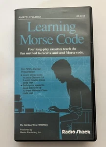 Vintage Radio Shack, Learning Morse Code, 62-2418 Cassettes Good Condition RARE - Zdjęcie 1 z 3
