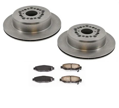 Rotor e pastilhas de freio a disco traseiro 92-00 SC400 99-00 SC300 93-97 GS300 Lexus (2) - Imagem 1 de 4