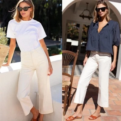 Pantalón Emerson Fry Everyday en Algodón Orgánico Natural Talla M Elástico Kick Flare Foto 1 de 4