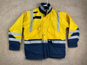 American Career Apparel The Responder Jacket Mens Large Full Zip Black Yellow - Picture 1 of 16