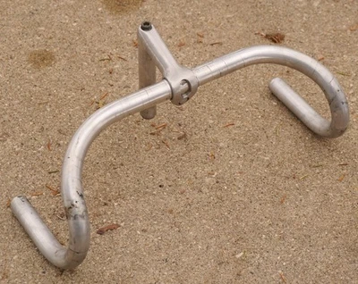 Vintage AVA Handlebar Stem Combo 80mm 40cm Drop Bar FRENCH 22.0 Peugeot Mercier - Image 1 of 4