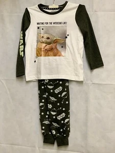 Disney Star War Baby Yoda Grogu Long Sleeve Pjyama Set Unisex KidsPj Set Primark - Picture 1 of 4