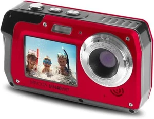 Minolta MN40WP 48MP QHD Dual LCD Screen Waterproof Digital Camera, RED - Picture 1 of 2