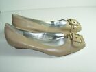 WOMENS TAN CAMEL LEATHER OPEN TOE JESSICA SIMPSON FLATS HEELS SHOES SIZE 7.5 M