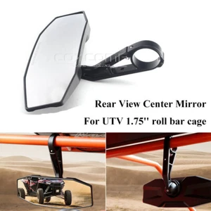 UTV Rear Wide View Center Mirror 1.75" Clamp For Polaris Ranger RZR 800 1000 XP - Picture 1 of 11