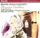 Brahms: Violin Concerto & Tragic Overture -  CD X2VG The Cheap Fast Free Post