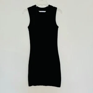 Susana Monaco Black Sleeveless Sweater Revolve Dress Size Medium - Picture 1 of 5