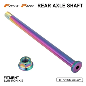 Titanium Alloy Rear Wheel Axle Shaft Motorcycle Accessories Surron Lightbee X S - Picture 1 of 12