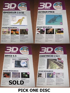 Choose One 3D World Disc 92 93 95 Professional Animation Software Made in EU - Picture 1 of 7