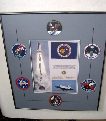 Original NASA Flag Space Shuttle Discovery STS-26 Flight Commemoration 1988 - Image 1 of 4