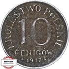 N606 a 10 Fenigow GEPLANTES KÖNIGREICH POLEN von 1917 in SS  1027463
