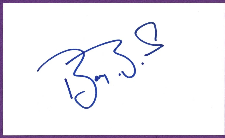 Barry Bonds Pirates / Giants Authentic Autograph / Signature on 3"x5" Index Card - Image 1 of 1