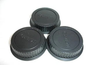 CANON Rear lens CAP , lot of 3 caps, EF , EOS mount , Genuine / OEM - Picture 1 of 12