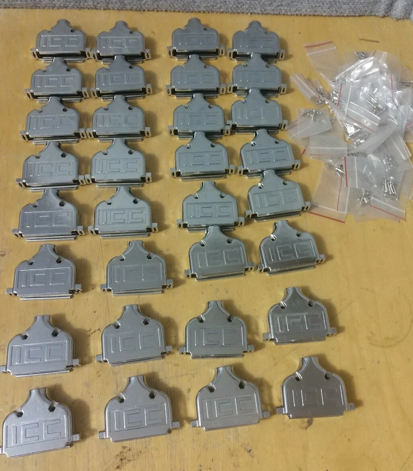 (32) ICC BACKSHELL Connectors DIE CAST Steel with Hardware - Image 1 of 3