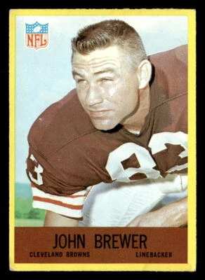 John Brewer 1967 Philadelphia Card #38 Cleveland Browns - Image 1 of 2