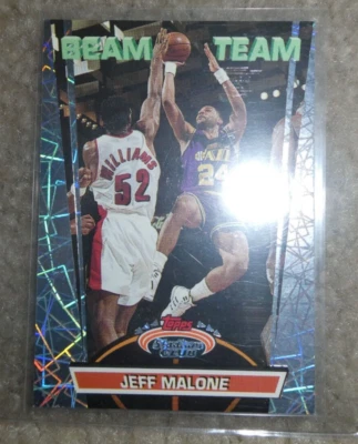 Tarjeta #10 del equipo Jeff Malone Beam 1992-93 Topps Stadium Club solo para miembros Foto 1 de 2