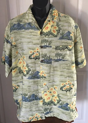 Joe Martin Polyester Hawaiian SS Shirt Mens Size Large Floral 48-50” - Image 1 of 4