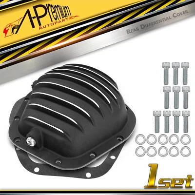Cubierta diferencial trasera negra con junta para Chevrolet Blazer GMC Jimmy 12 pernos Foto 1 de 4