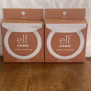 2X E.L.F. Camo Powder Foundation Medium 375N Includes Applicator Sponge & Mirror - Picture 1 of 4