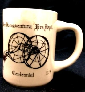 San Buenaventura Fire Department Centennial Mug 1975 - Picture 1 of 4