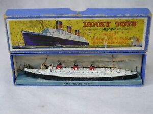Dinky Toys GB N° 52A Paquebot Queen Mary Cunard White Star Boat 6 11/16in Box