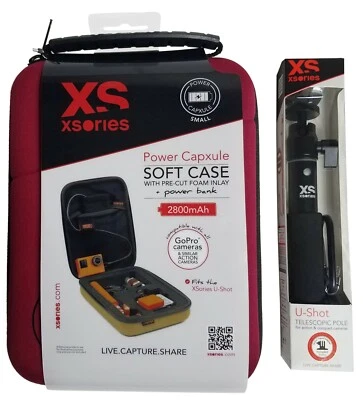 Soft Compact Case Capxule for GoPro Hero Cameras Includes Power Bank Battery - Image 1 of 4