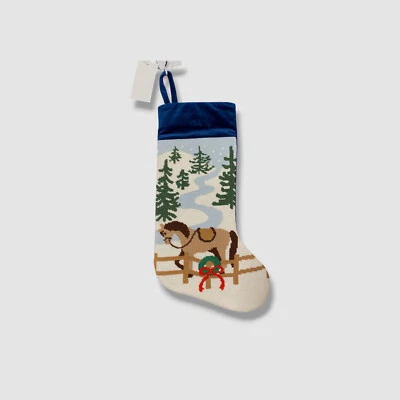 Bauble Stockings x Sainty Nelsen Blue The Calder Cowboy Christmas Stocking. - Image 1 of 3