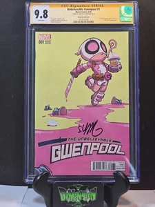 INCREÍBLE VARIANTE GWENPOOL #1 CGC SS GRADO 9.8 FIRMADA POR SKOTTIE YOUNG - Imagen 1 de 4
