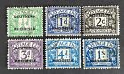 Southern Rhodesia 1951. Set Of 6 Postage Due Stamps (VFU)
