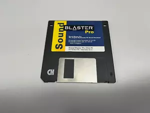 Sound Blaster Pro Disk 1- 3.5" floppy disk Rare! - Picture 1 of 2