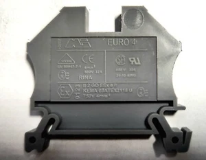 52pcs  DIN Rail Terminal Blocks 800V 32A 4mm² / 600V 30A 24-10 AWG MP EURO 4 - Picture 1 of 3