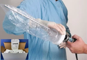 Ecolab Video camera drape (QTY 40) 15x236CM w/ perforated tip, ring 8.5 cm 17541 - Picture 1 of 5