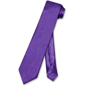 Corbata de cuello Biagio para niños color púrpura liso color índigo corbata de cuello juvenil - Imagen 1 de 2