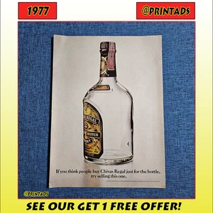 1977 Chivas Regal Alcohol Print Ad + Free Shipping When You Buy 3 Ads! - Picture 1 of 2