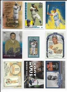 HUGE JACKIE ROBINSON 85 CARD 70 DIFFERENT LOT b DODGERS - Picture 1 of 2