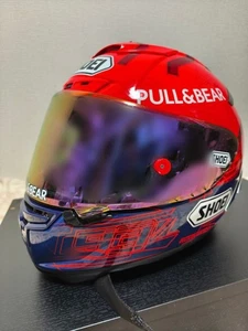 SHOEI X-FOURTEEN Marquez 6 Helmet Size M Red PULL&BEAR Mirror Shield Japan - Picture 1 of 15