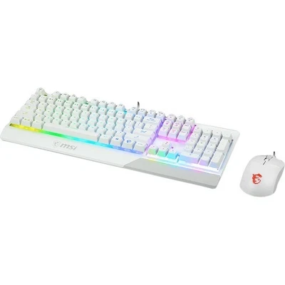 MSI Vigor GK30 White Gaming Keyboard - USB Plunger Cable Keyboard - White - USB - Image 1 of 4