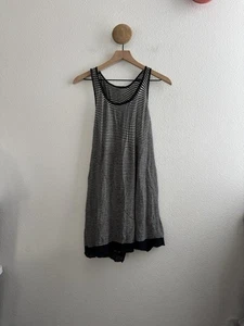 Ann Demeulemeester Cotton Cashmere Striped Long Twist Tank Size 40 - Picture 1 of 9
