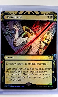 2021 MTG Magic The Gathering STA Mystical Archives Foil #28 Doom Blade - Image 1 of 2
